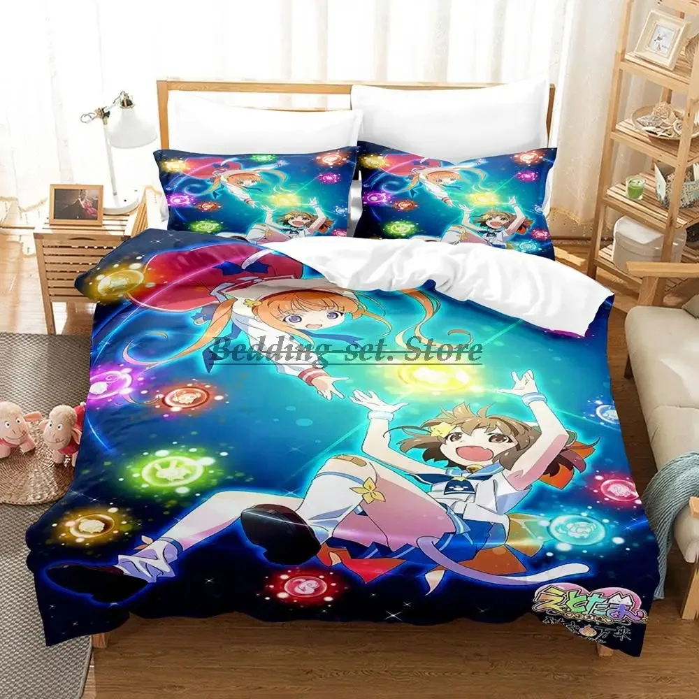 

2023 Etotama Bedding Set Single Twin Full Queen King Size Bed Set Aldult Kid Bedroom Duvetcover Sets 3D Anime Bed Sheet Set