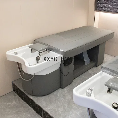 

Kapperszaak Massage Shampoo Bed Spoelbed Schoonheid En Kappers Watercirculatie Bed Kapsalon Keramische Wastafel