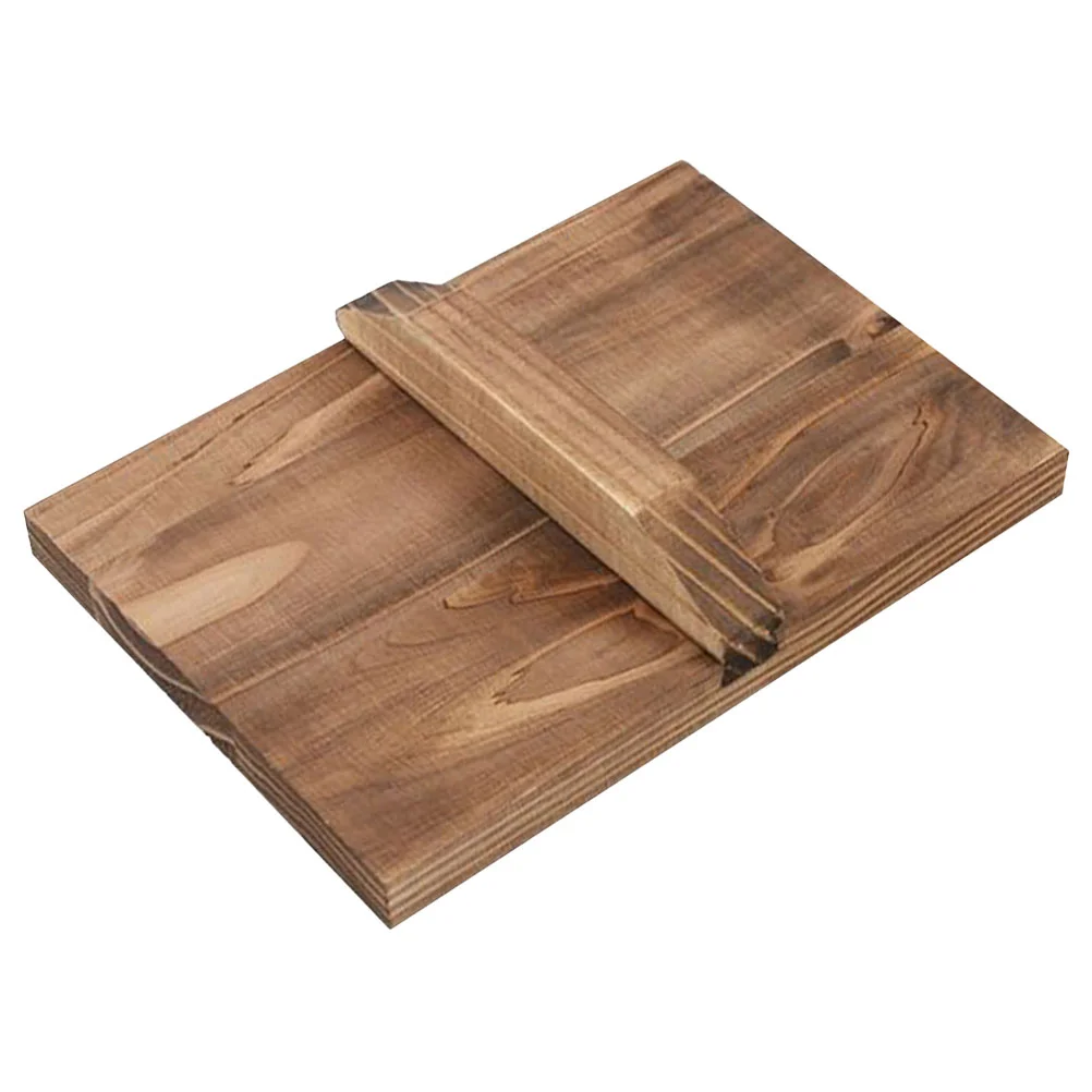 

Cooking Pots Tamagoyaki Pan Lid Wok Frying Cover Household Home Kitchenware Wood Gadget Tool Wooden Anti-splashing