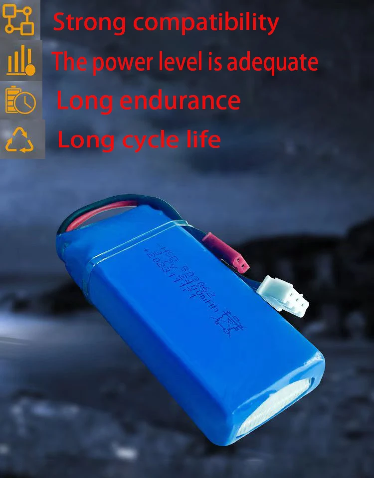 RC طائرات التحكم عن بعد مركبة نموذج الطائرات 25C بطارية ليثيوم عالية المعدل 7.4 فولت الطائرات بدون طيار بطارية السيارة التحكم عن بعد #4