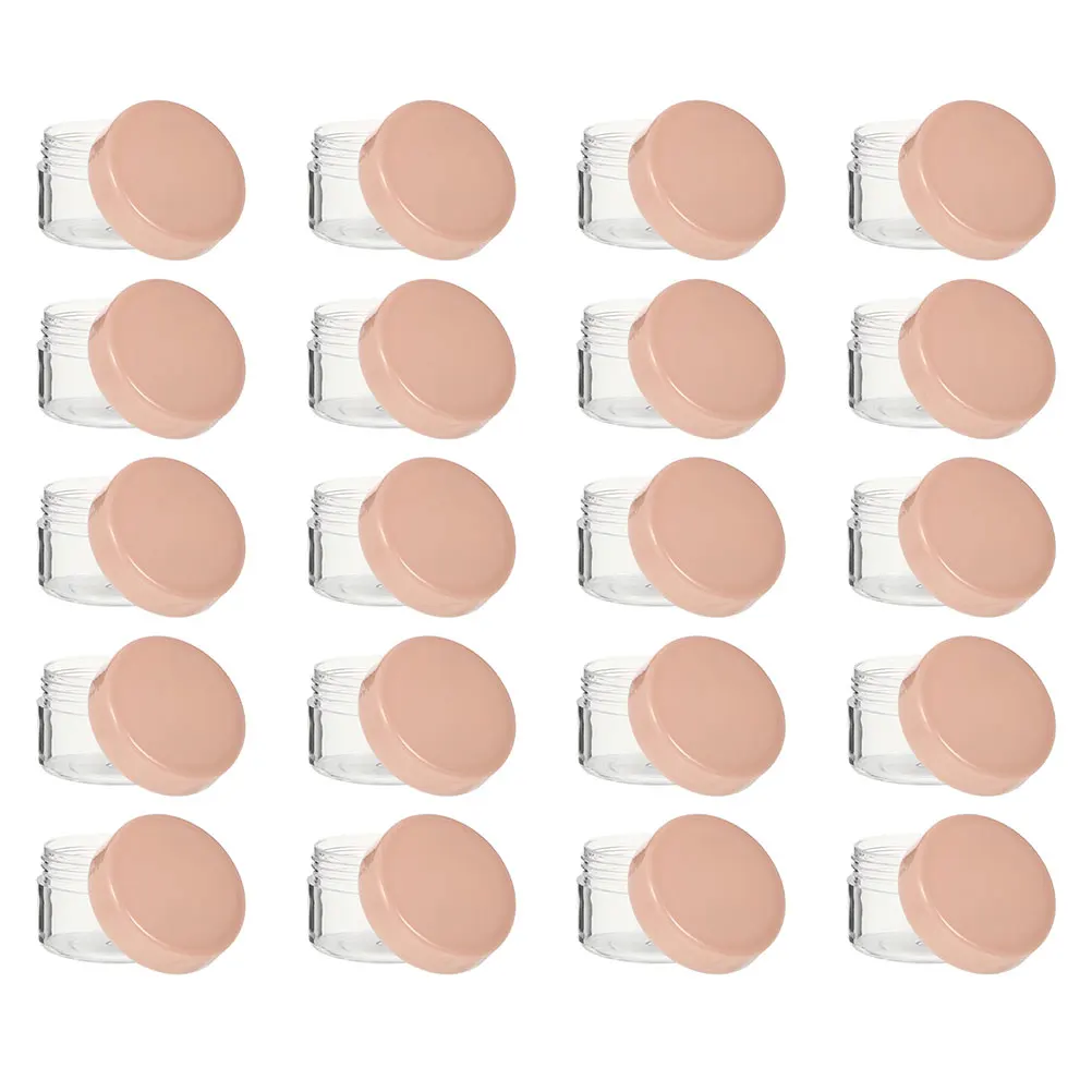 

20pcs Cream Containers Mini Portable Plastic Jars Leak Proof Travel Business Trip Camping Refillable Lotion Bottle Skincare