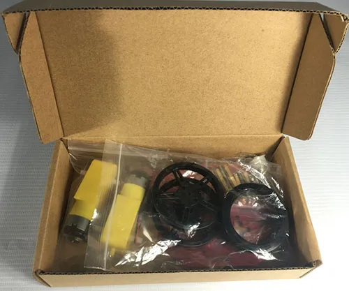 2WD Robot Smart Starter Car Chassis Kit kompatibel mit Geschwindigkeitsencoder für Arduino Auto FT-DC-002-KIT