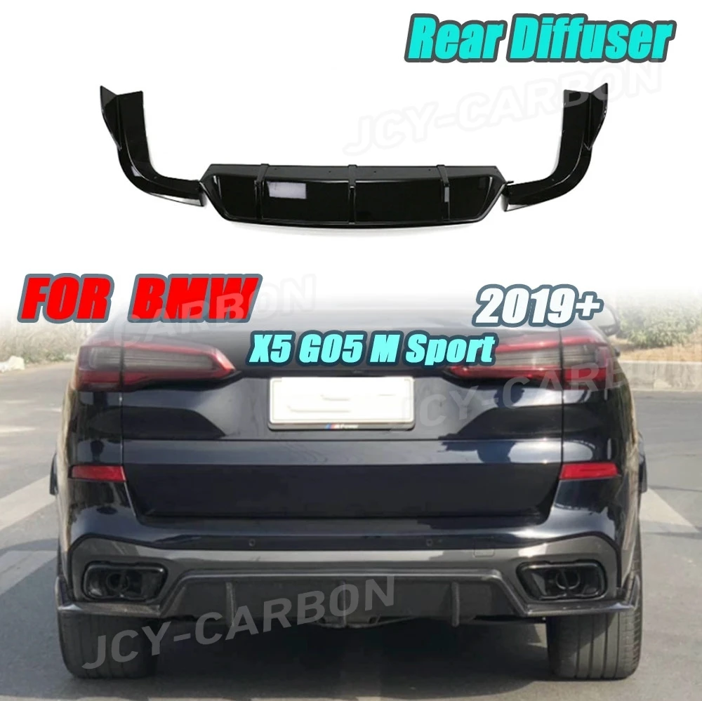 

For BMW X5 G05 M Sport 2019+ Carbon Fiber Rear Diffuser Rear Bumper Lip Duffuser Spoiler Splitter