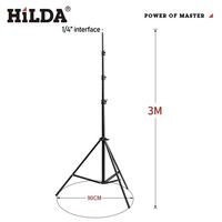 HILDA 3M Tripod For Laser Level Adjustable Height Thicken Aluminum Scalable Tripod Stand For Self Leveling Tripod