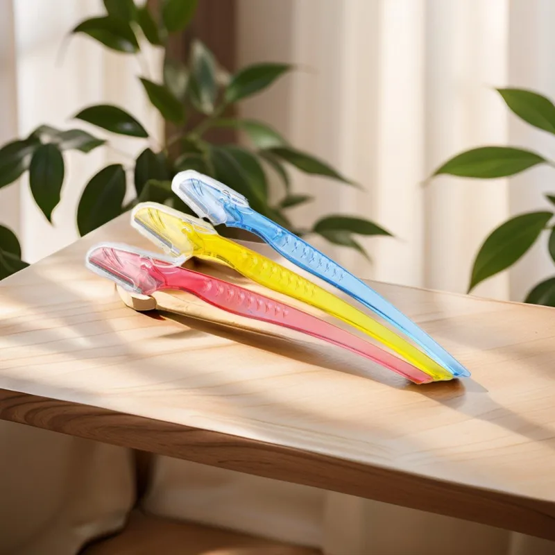 3 個マーメイド眉毛トリマーメイクアップツール眉毛かみそりリムーバー刃安全眉毛シェイパートリミングナイフ女性のための美容ツール