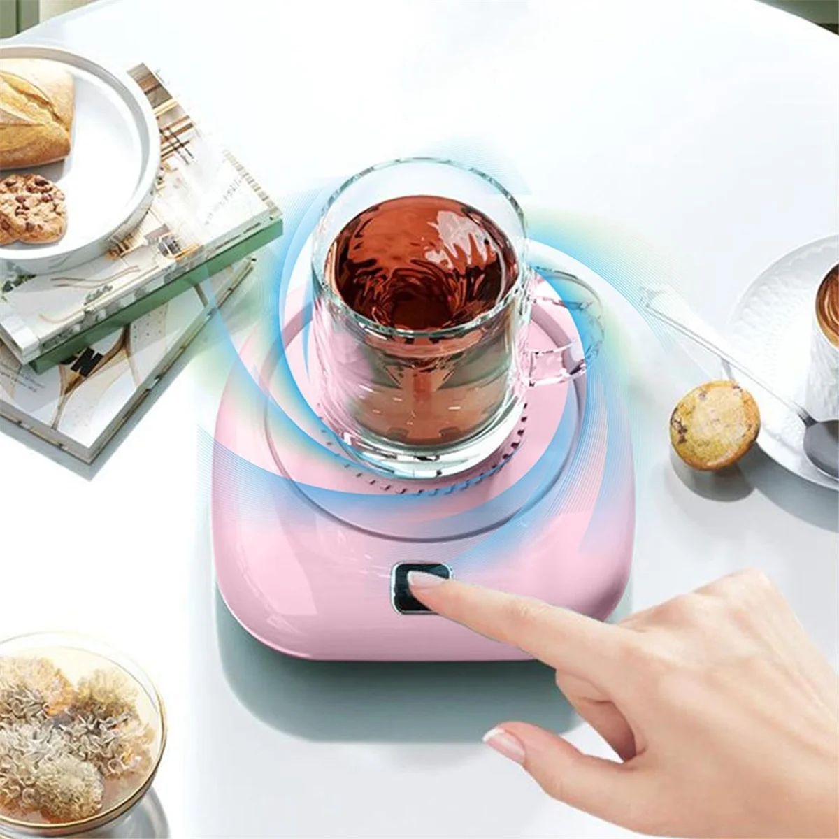 A71P USB القهوة القدح اثارة الصحن التحريك التلقائي والبرد السريع للمنزل والمكتب المحمولة التلقائي اثارة الوسادة أ #2