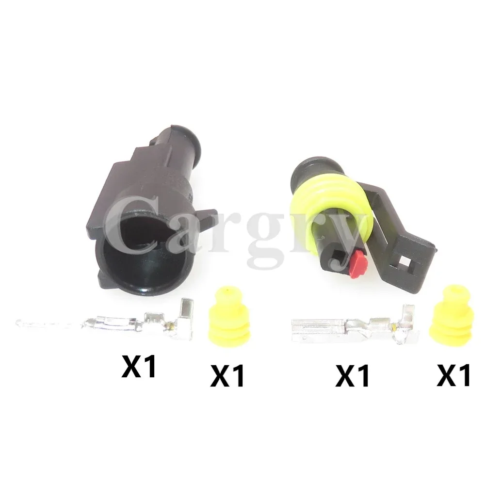 1 Set 1P 282103-1 282079-2 AC Assembly Automotive Low Voltage Waterproof Connector Car Electric Cable Male Female Socket - Detail 1