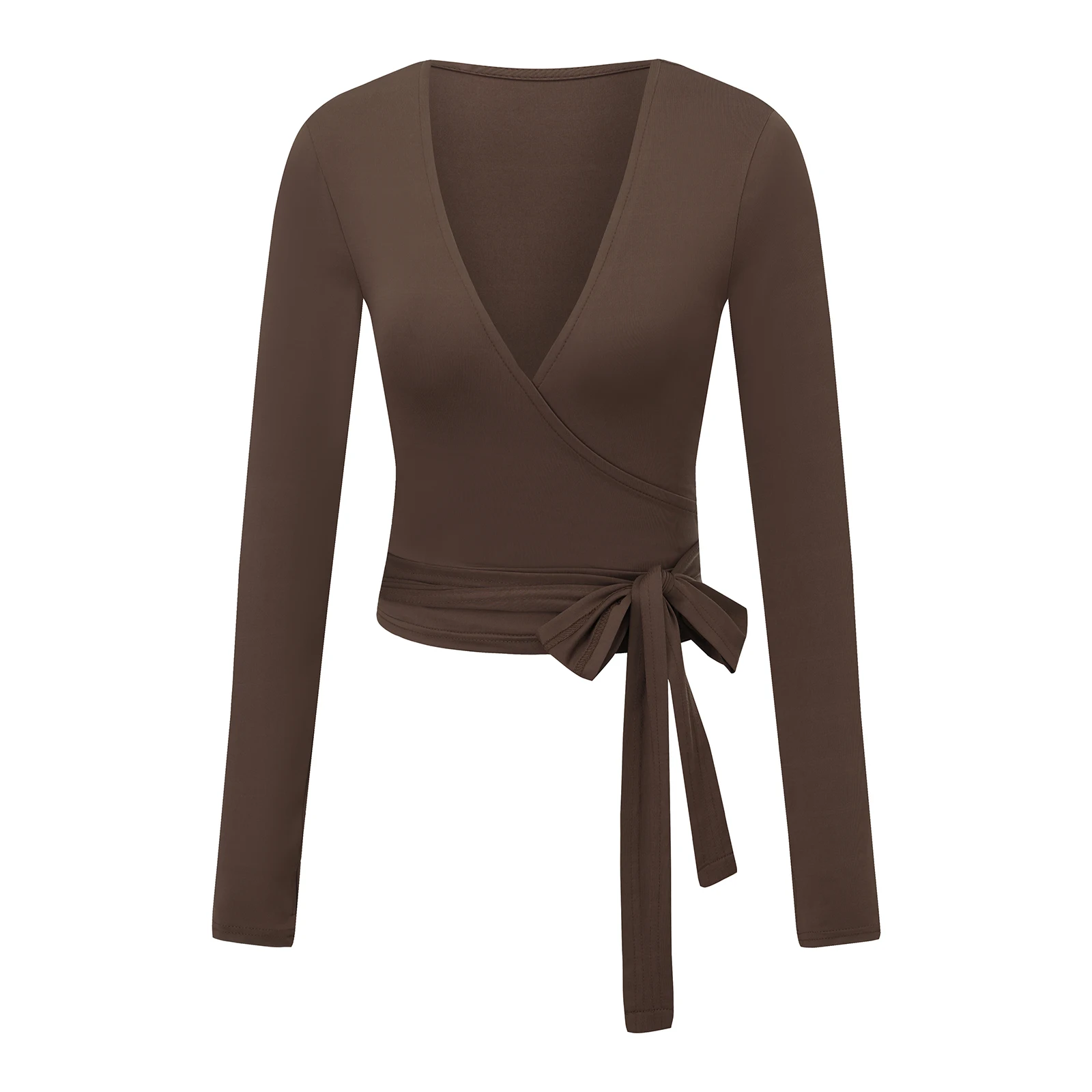 Damska koszulka do ćwiczeń, be – Tie Front Shirt recenzja i cena