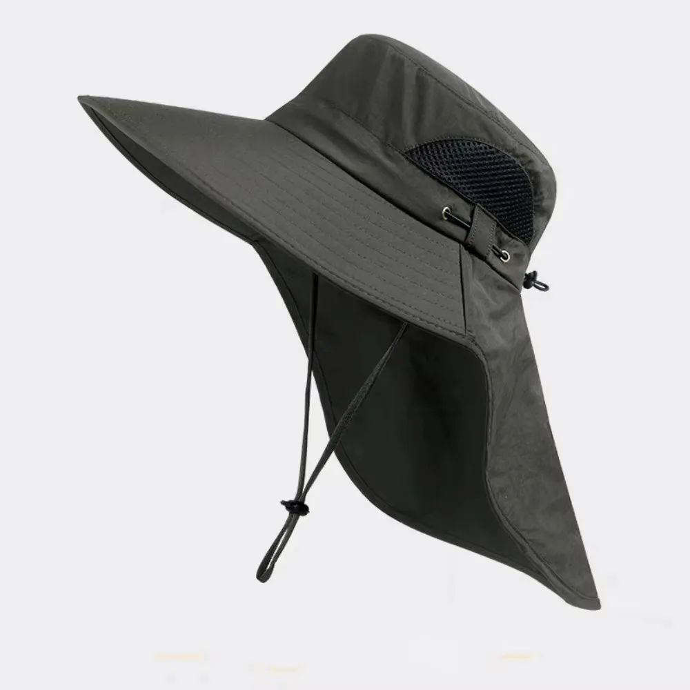 

Durable Caps Mask Set Bucket Hat Sunscreen UV Protection Fisherman Hat Neck Headband Neck Flap Sun Hat Outdoor