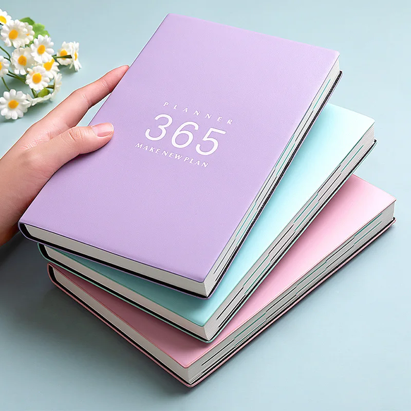 2024 Schedule Book Sub-Management Efficiency Manual 365 One Page a Day A5 Notebook Calendar Book study planner  notepads