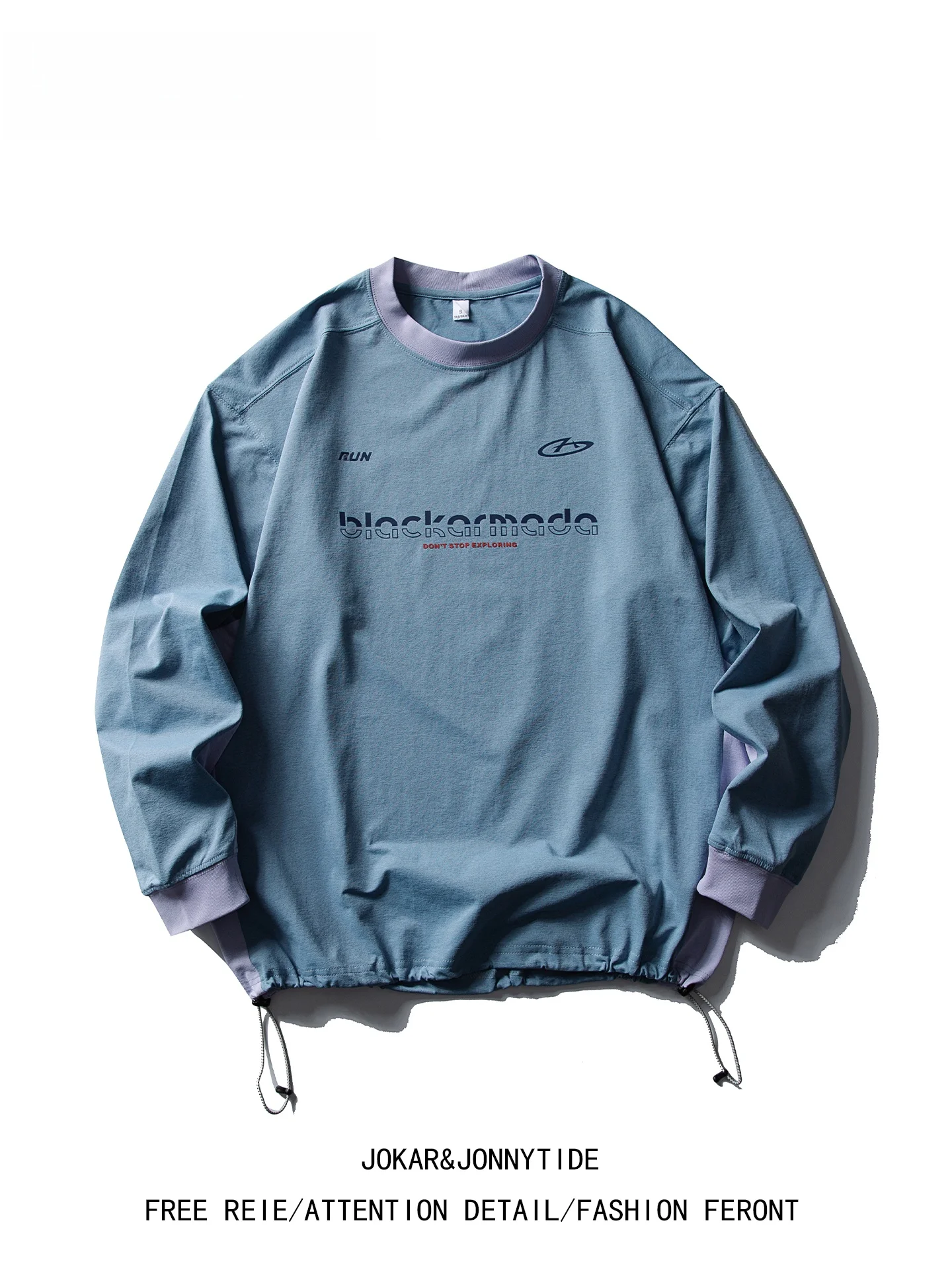 

JOKARJONNY Американская футболка с цветным принтом, легкая, быстросохнущая, с длинным рукавом, влагоотводящая, спортивная, повседневная, свободного кроя.