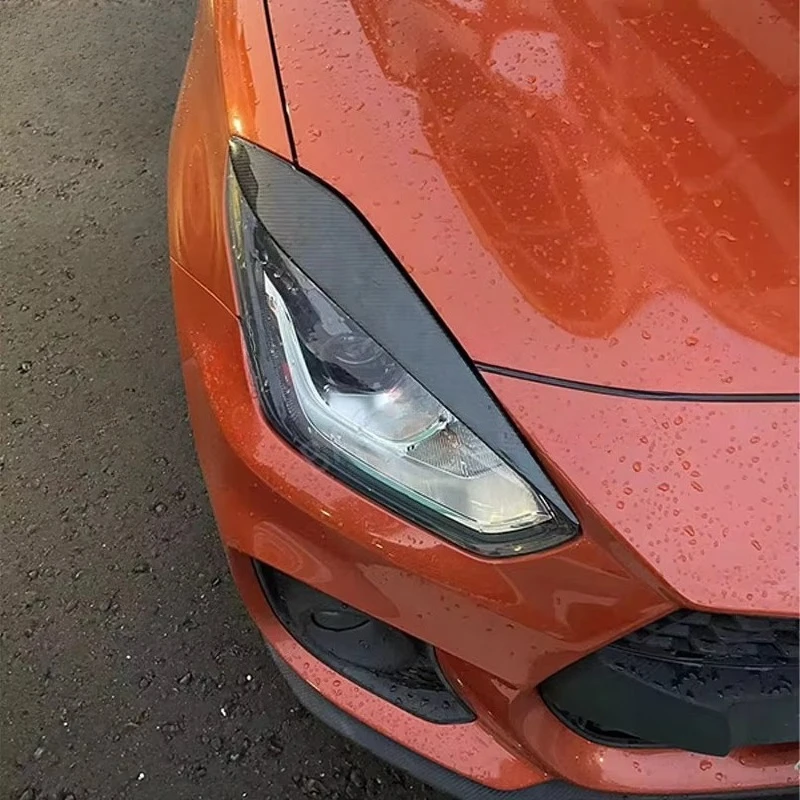 For Suzuki Swift ZC33S 2018-2024 Years Carbon Fiber Headlight Eyebrow Cover Pair Eyelid Headlamp Eyebrow Strip Trim Accessories