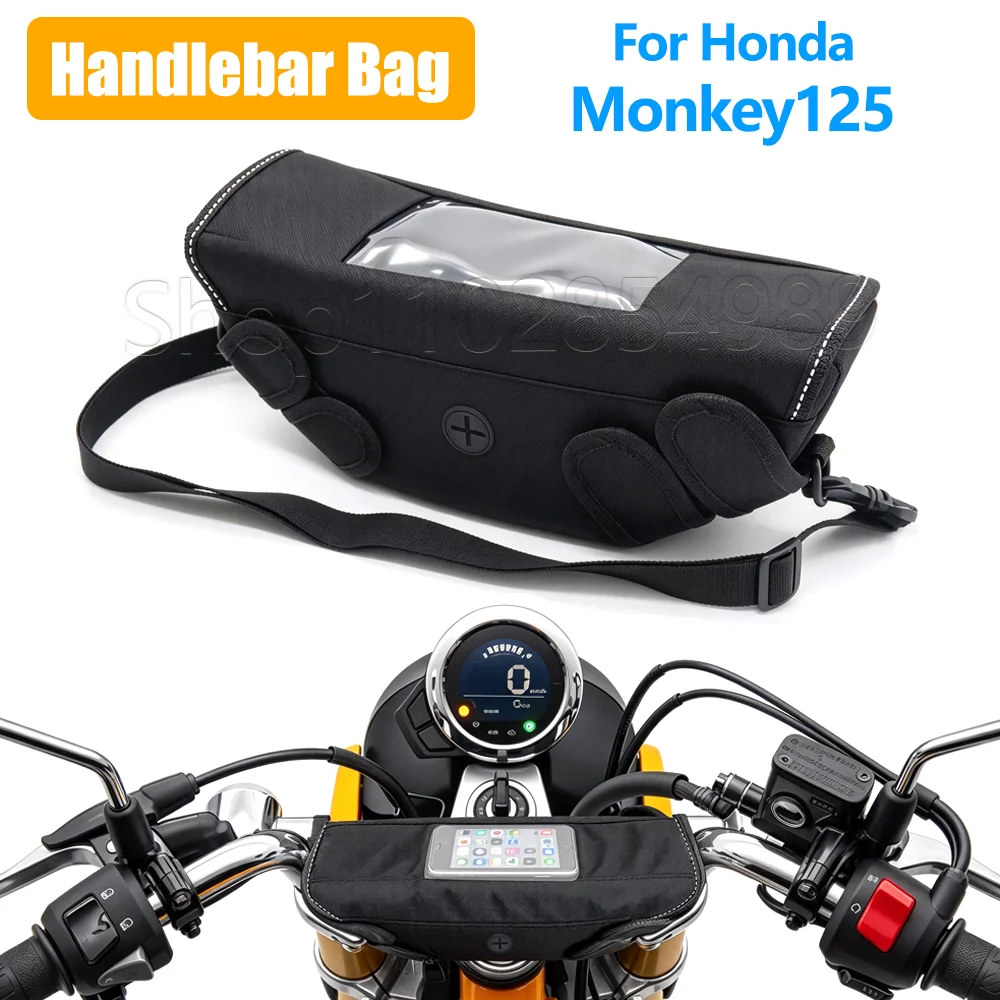 Motorcycle Waterproof Handlebar Bag For Honda Monkey125 Monkey 125 Navigation Bag Travel Storage Tool