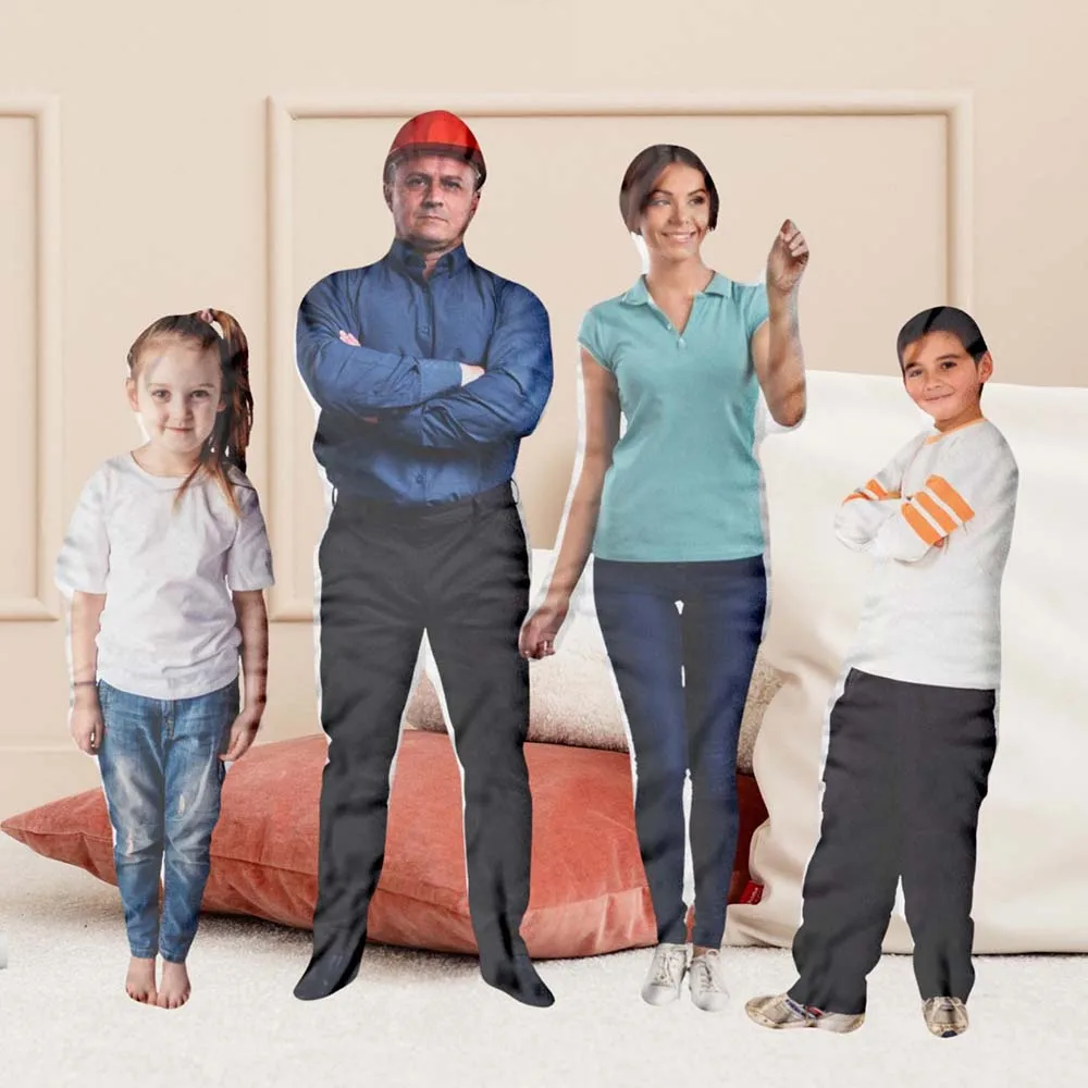 Customized 3D Portrait Pillow,Custom Person Shape Pillow,Personalized Human Photo Pillow,Funny Gift,Christmas Gifts