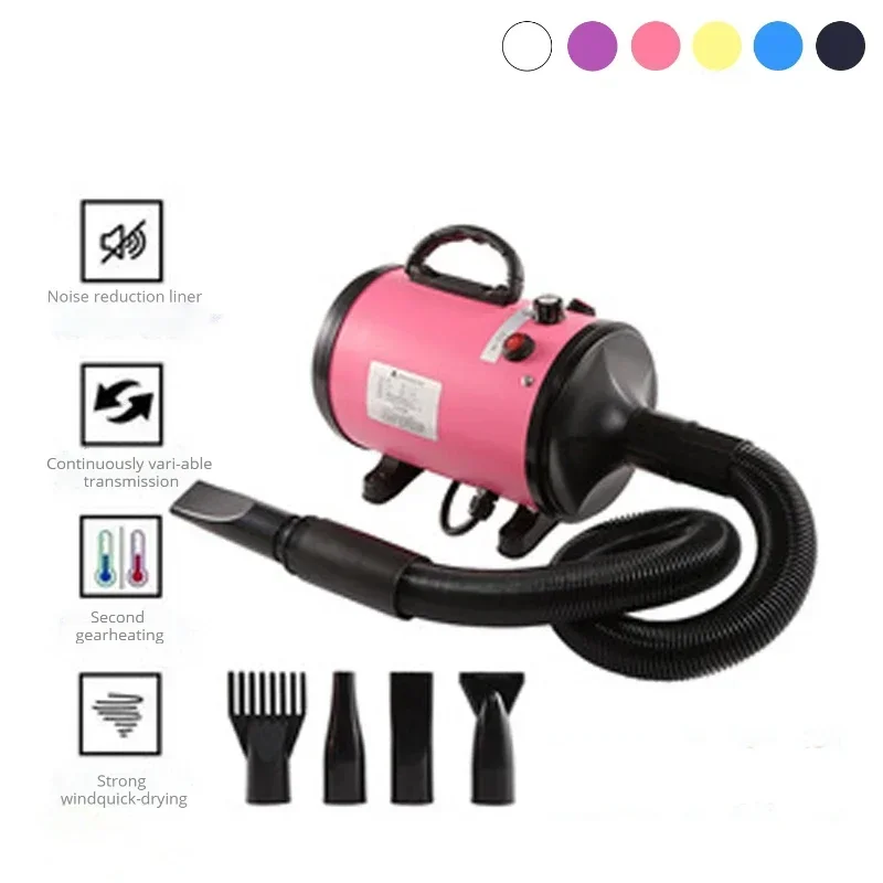 

Hot Sales1400-2800W Pet Water Stepless Speed Blower High Power Mute Large Dog Hair Dryer