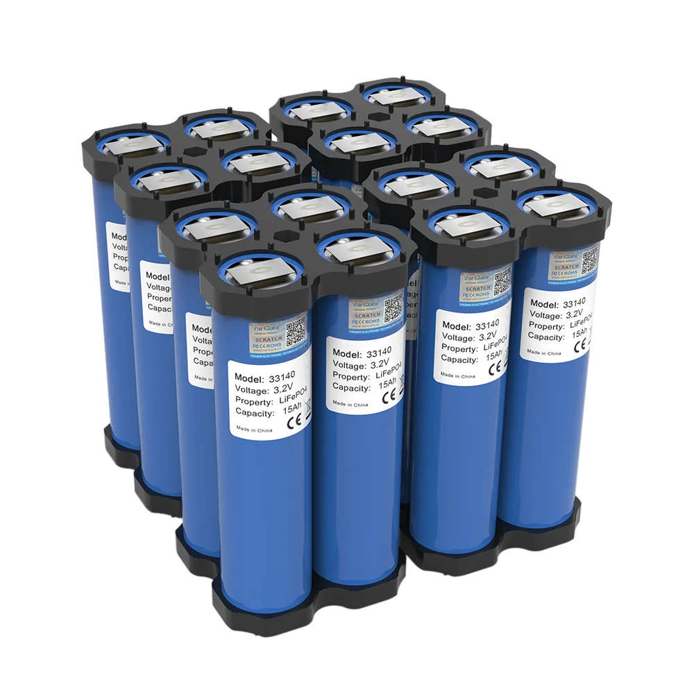 8pcs VariCore 3.2V 33140 15Ah lifepo4 Cells Lithium-iron phospha 16000mAh for 12v 24V ebike e-scooter power tools Battery pack