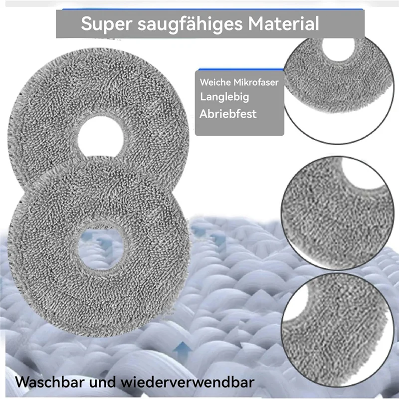 A7THK-For Dreame X40 Ultra Complete/X40 Master/L40 Ultra مكانس كهربائية فرشاة جانبية رئيسية أكياس غبار وسادات ممسحة ومرشحات Hepa #2