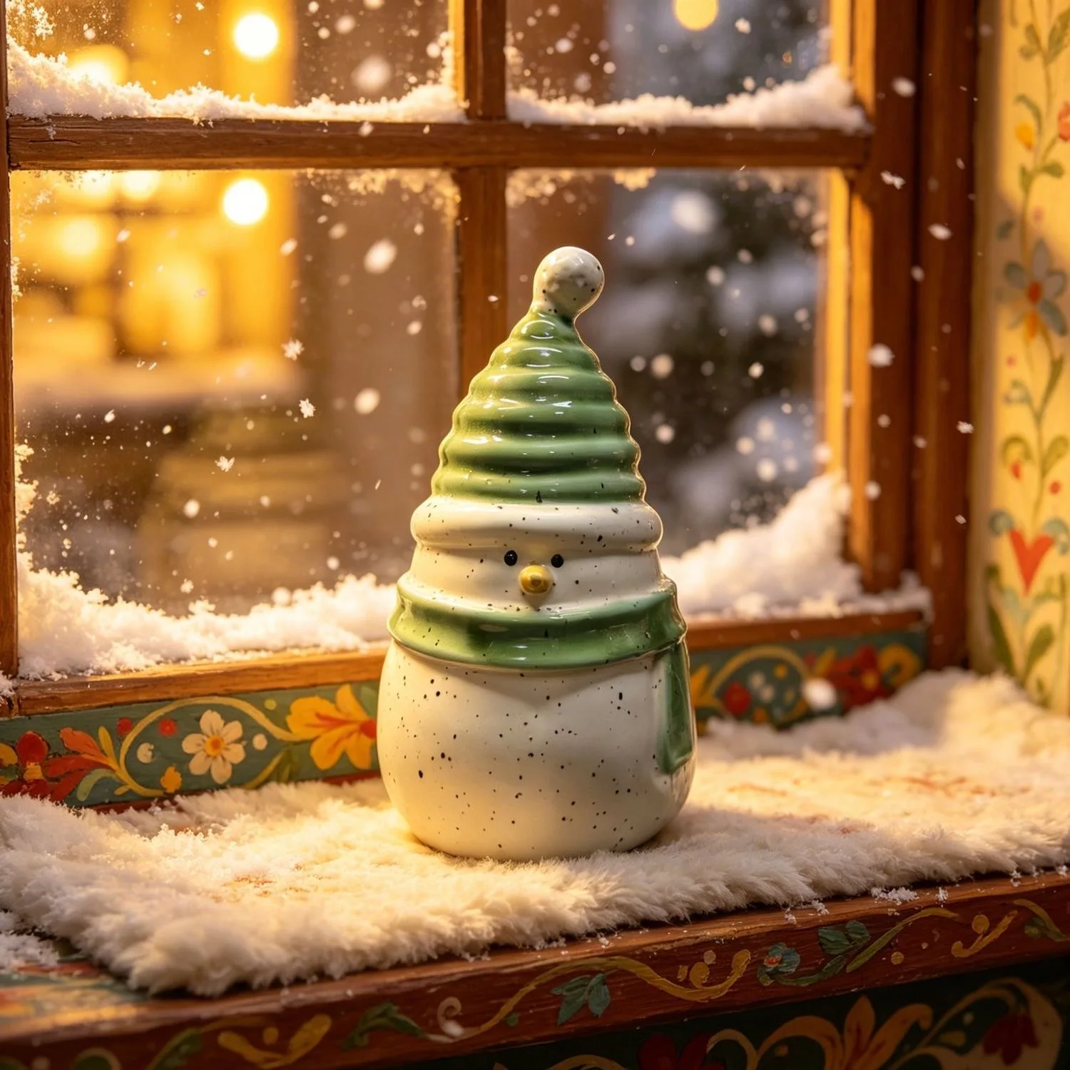 2026 Arrival Ceramic Snowman Christmas Decorations Figurines Home And Garden Decorations For Home Desktop Room Decorative Crafts
