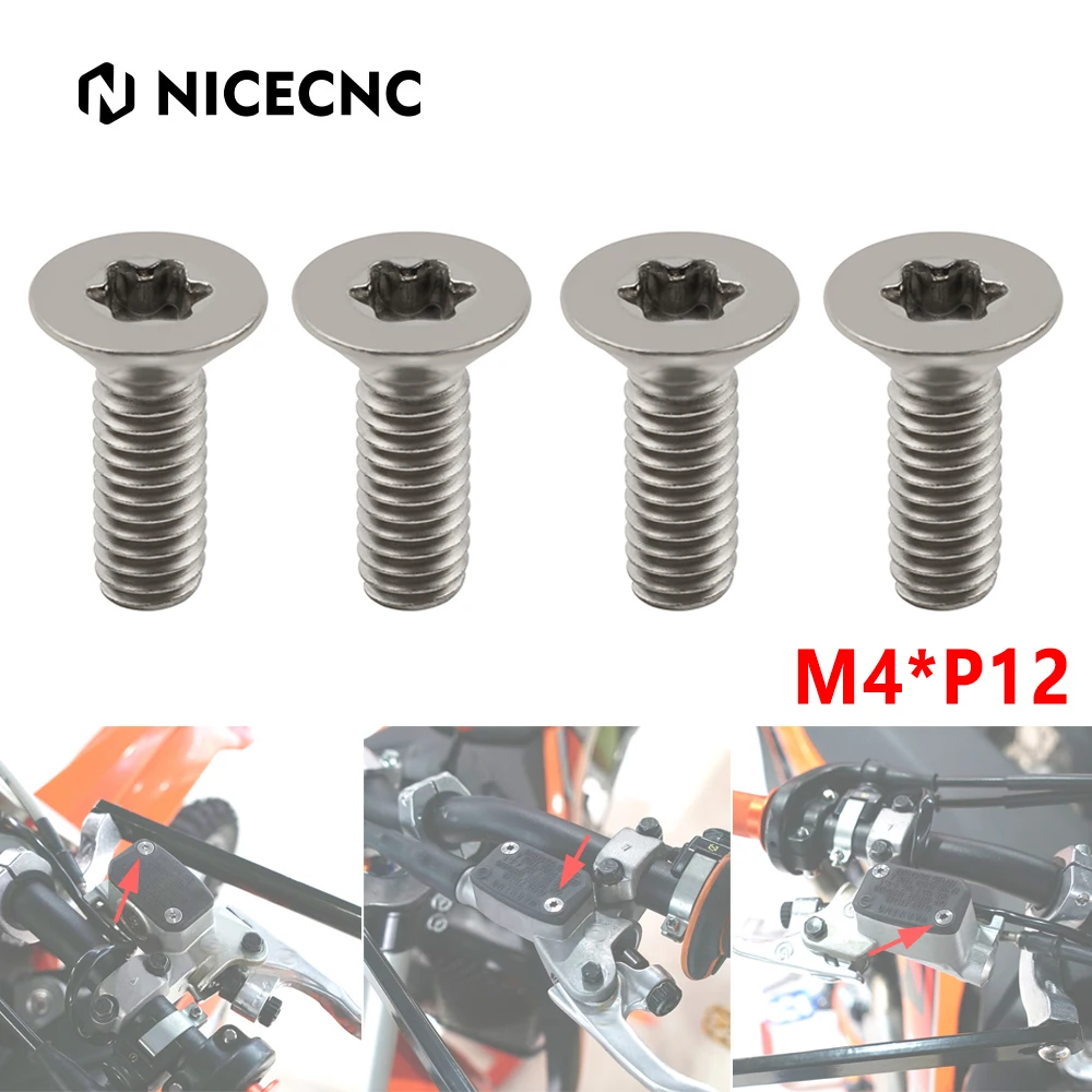 Tornillos de la Tapa del Depósito de Freno Delantero para Honda Yamaha Kawasaki Suzuki CRF YZ WR XT XTZ KX KLX RMZ RMX 65 80/85 125 150 230 250 450