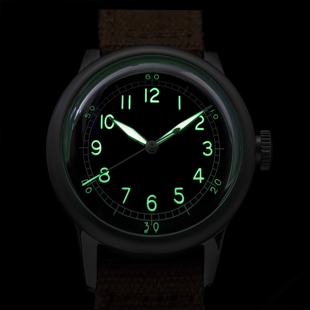 THORN 36mm Men Watch Stainless Steel A11 Military Field Watches 200m Waterproof C3 Luminous NH35 Automatic Movement Wristwatch