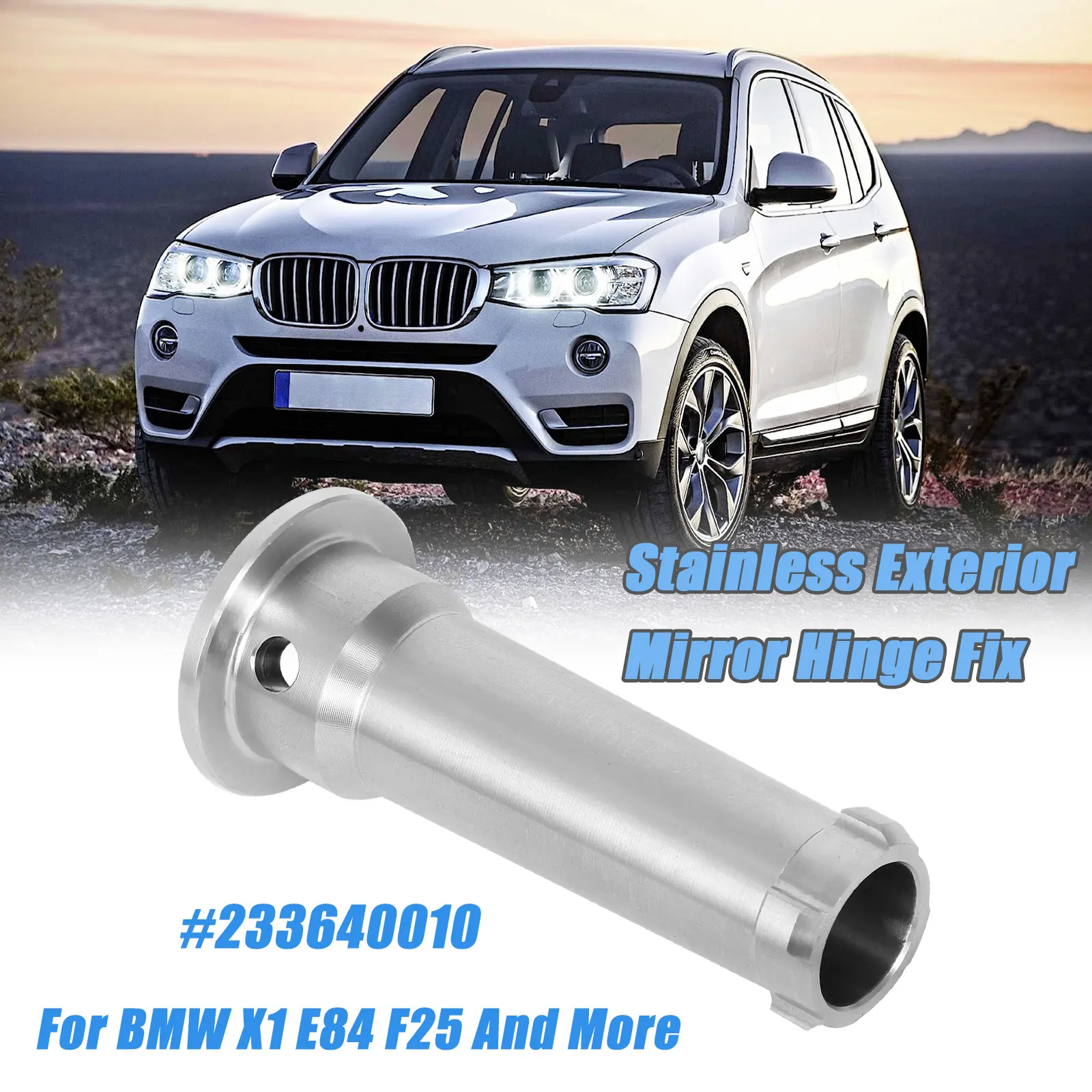 For BMW X1 E84 F25 And More Stainless Exterior Mirror Hinge Fix Side Mirror Replacement Accessories 233640010