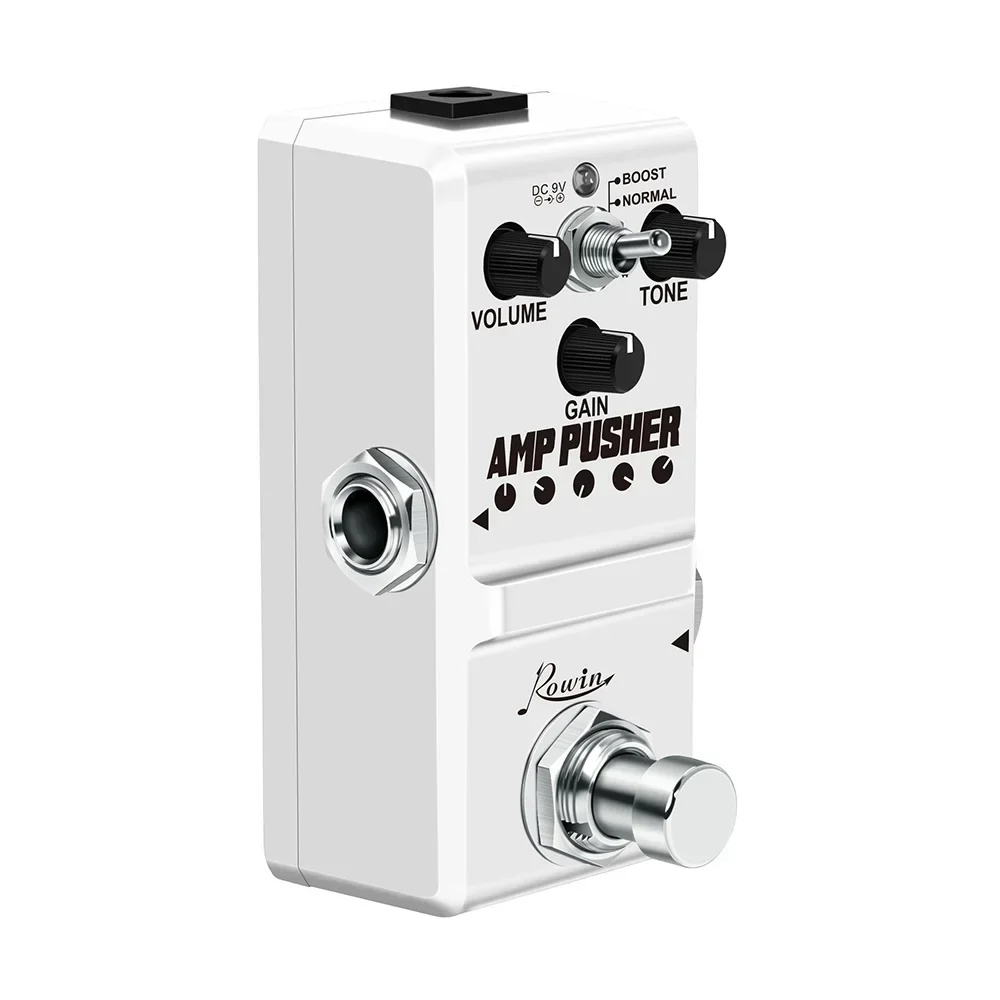 ROWIN Guitar Effect Pedal LN-323 AMP Pusher Mini Guitar Overdrive Pedal True Bypass Full Metal Case Guitar Parts & Accessories