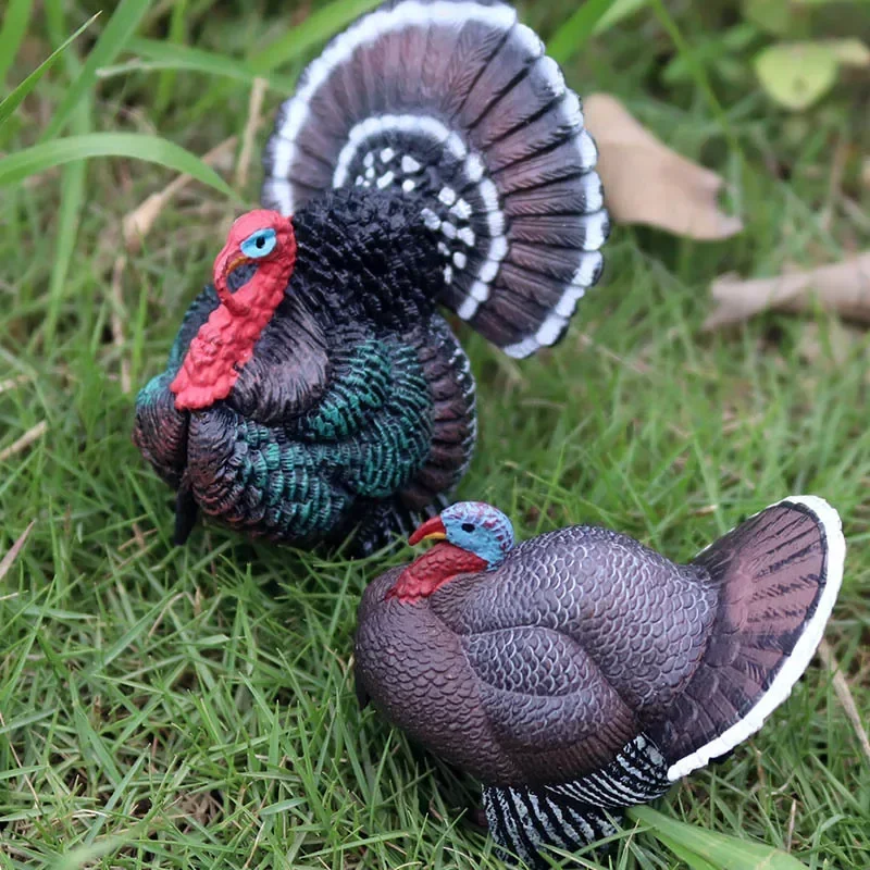 

Farm Simulation Turkey Bird Chicken Pvc Animal Model Figurine Home Decor Miniature Fairy Garden Decoration Accessories Modern