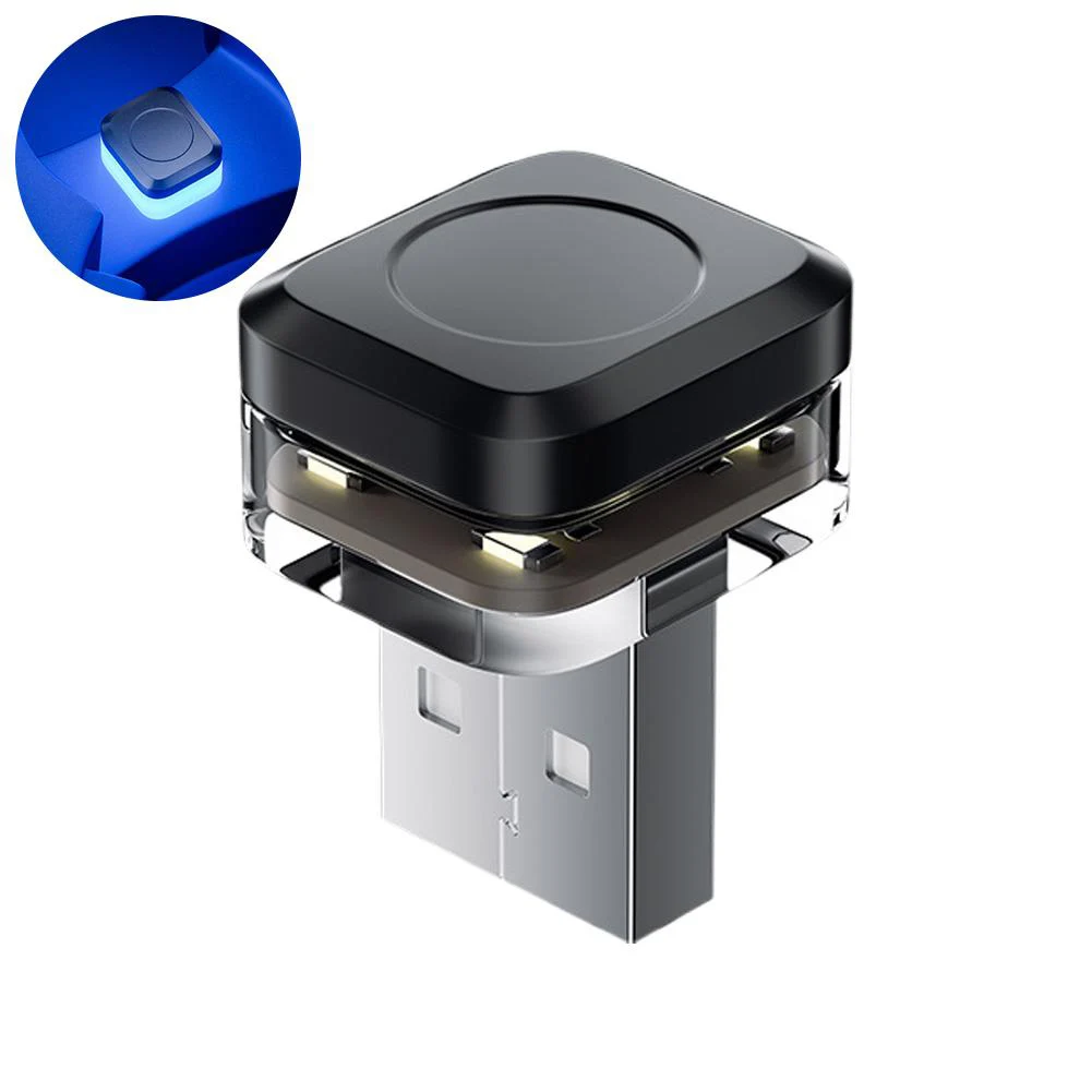 Автоматическое атмосферное освещение, светодиодная лампа для чтения, регулируемая яркость, компактная и легкая для всех автомобилей, энергосберегающая USB-светильник