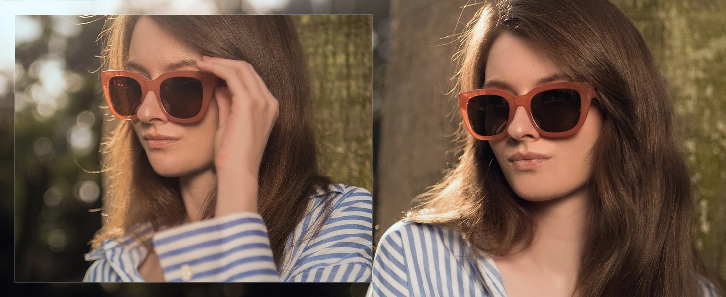ZENOTTIC Modische Schmetterlings-polarisierte Sonnenbrille für Damen, UV400-Schutz, Schatten, Damen-Katzenaugen-Sonnenbrille – Detail 4