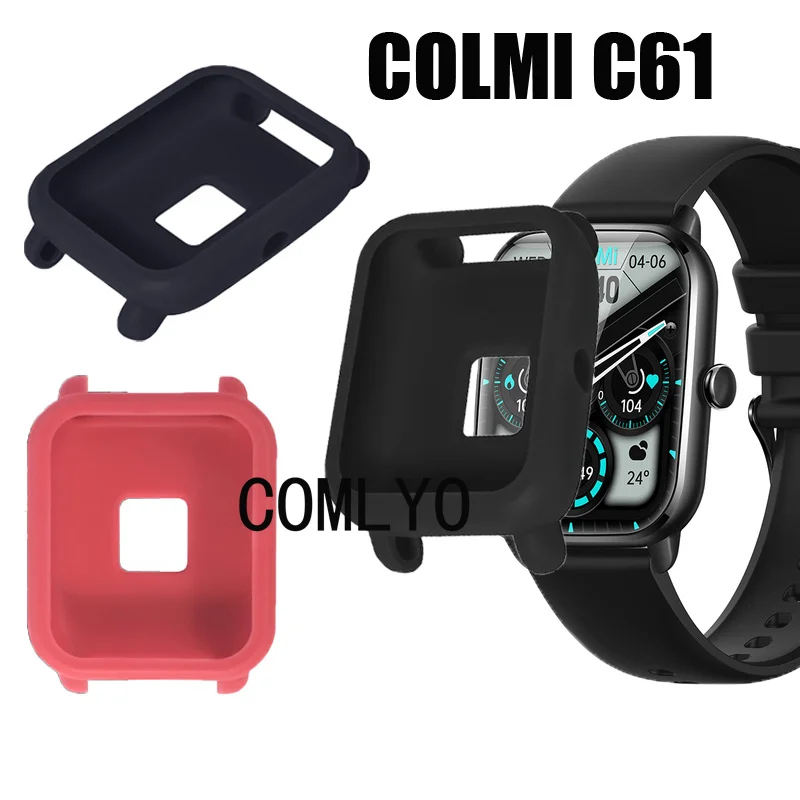 

Мягкий силиконовый защитный чехол-бампер для смарт-часов COLMI C61 чехол