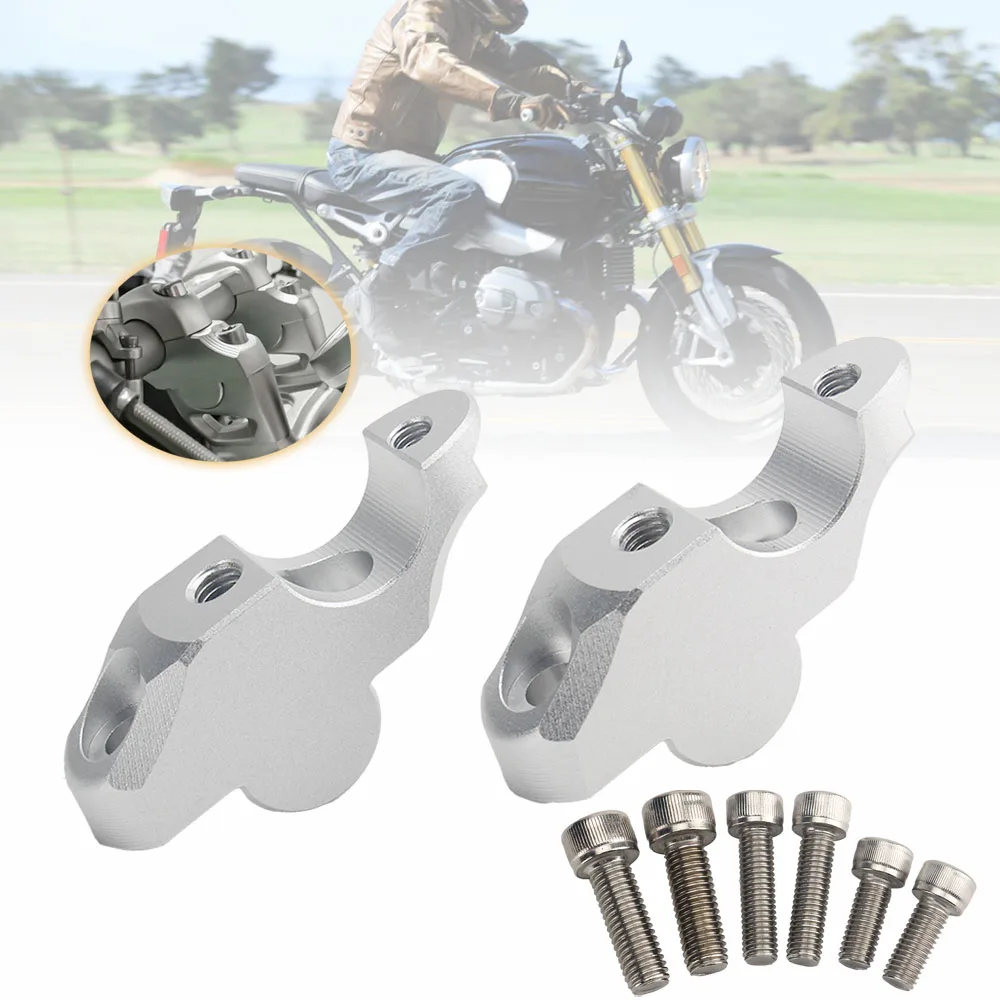 

Motorcycle CNC 28mm Handlebar Risers Clamp Height up Adapter For BMW RNinet R Nine t R9T 9T Pure Racer 2014-2021 2022