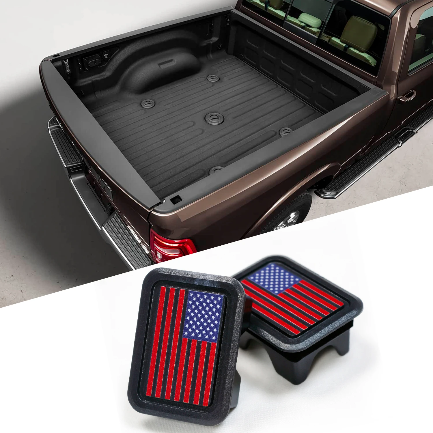 Pickup  Rear Trunk Bed Rail Stake Pocket Cover Hole Plug Cap Accessories for Dodge Ram 1500 2500 3500 2019-2026