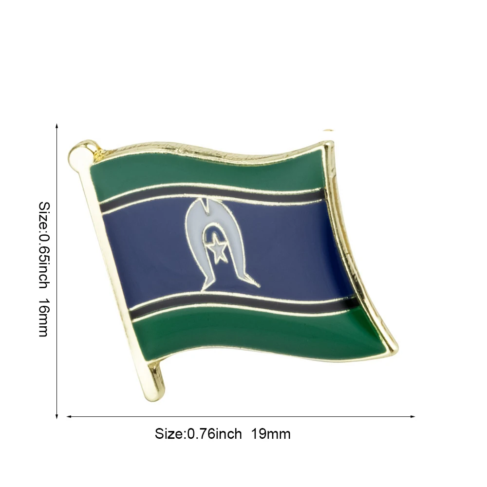 Torres Strait Island Flaggen-Metall-Anstecknadel Flaggen-Pin Abzeichen