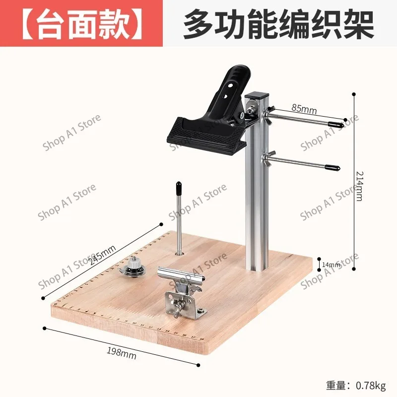 Multifunctional DIY Bracelet Braiding Stand, Hand Cord Weaving Holder Tool