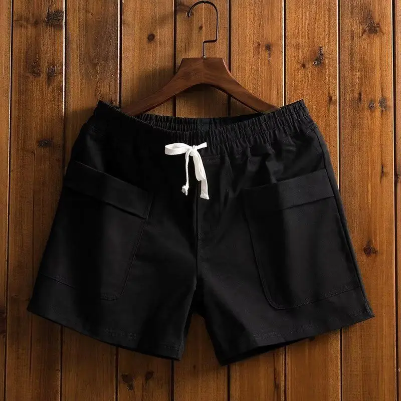 Men's Clothing Breathable Shorts Summer Casual Sports Slim Fit Pure Color Comfortable Lightweight Athletic Trendy