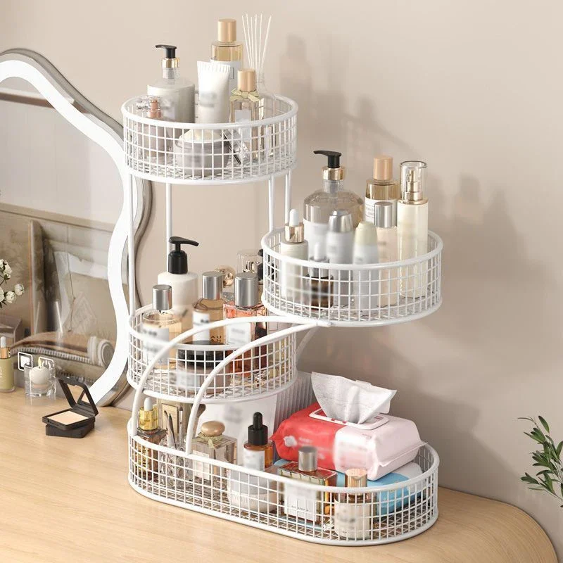 Multi Layer Shelf Cosmetics Storage Rack Desktop Organizer Kitchen Vegetable and Fruit Tool Dormitory Dress Desktop Storage Rack