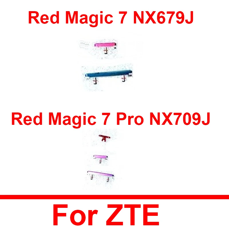 Power Voume Gaming Buttons For ZTE Red Magic 7 7S NX679J 7Pro 7S Pro NX709J NX709S On OFF Power Volume Gaming Side Keys