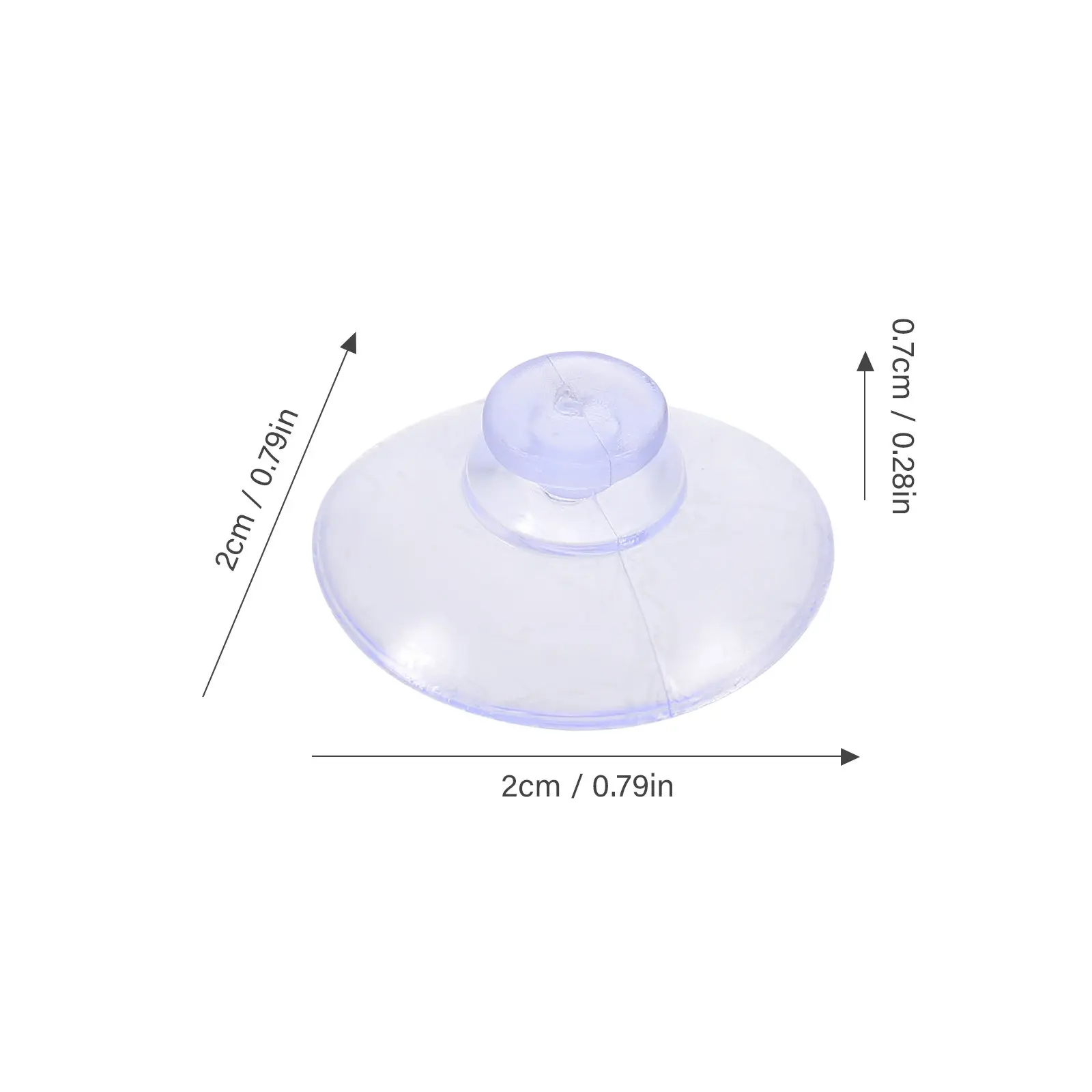 100Pcs Small Suction Cups for Glass Table Strong Hooks Reusable Hanging Key Holder String Lights Kitchen Bathroom