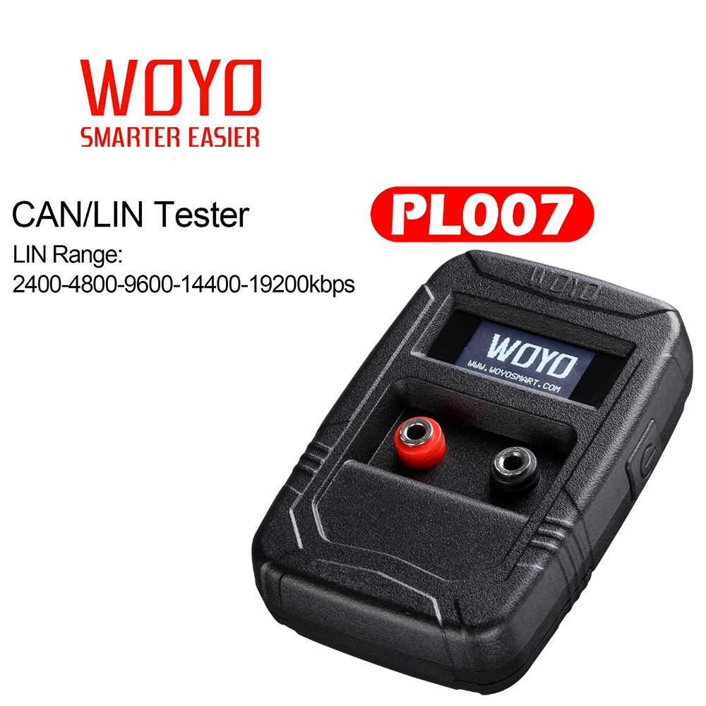 WOYO PL007 CAN LIN Tester for All Cars CAN Tester Box Vehicle Repair Automatic Recognize CAN-H/CAN-L LIN Tester