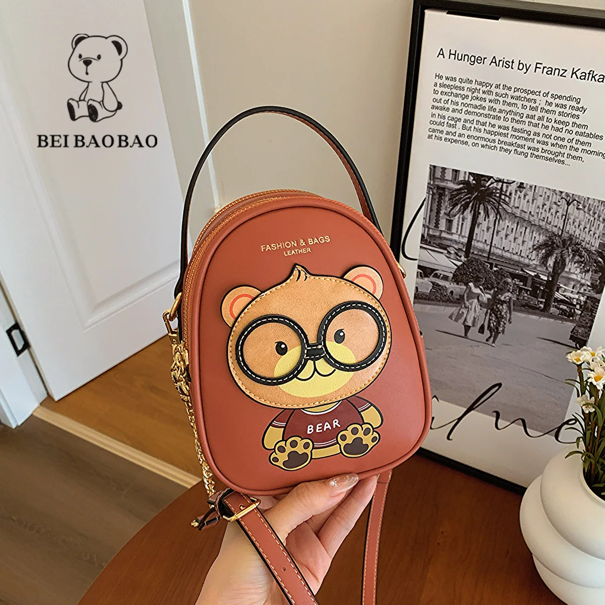 Beibaobao 2024 Fashion Casual One Shoulder Crossbody Bag Commuter Versatile Women's Bag Mobile Bag Fashionable Small Bag