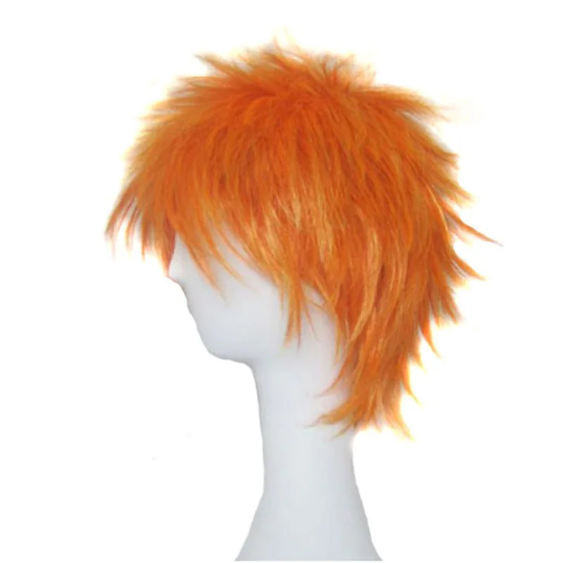 วิกผมอนิเมะ เดธโน้ต อิจิโกะ คุโรซากิ เปอิน/อิโนะ โชจิ วิกผมสั้นสีส้ม วิกผมคอสเพลย์