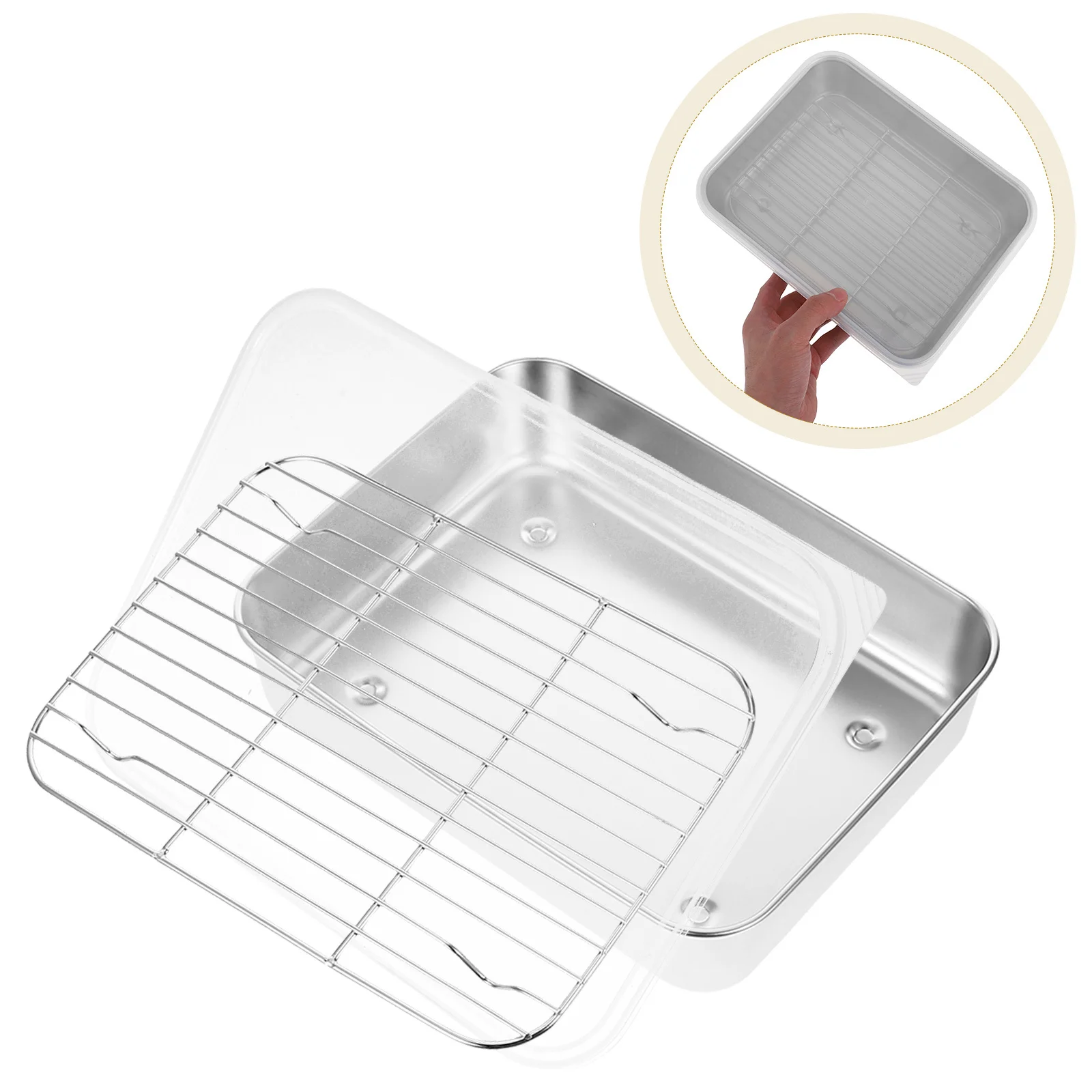 

1 комплект из нержавеющей стали, ящик для хранения пельменей в холодильнике, коробка для покупок, многофункциональный контейнер для еды, органайзер для холодильника