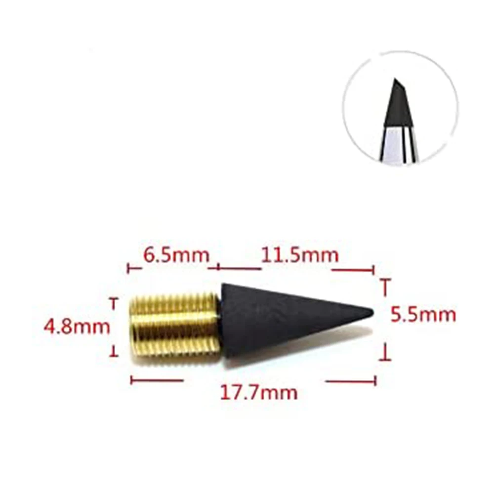 A46M-12 Pcs Inkless Pencil Tip Inkless Pencil Replacement Nibs Everlasting Pencil For Reusable Everlasting Pencil