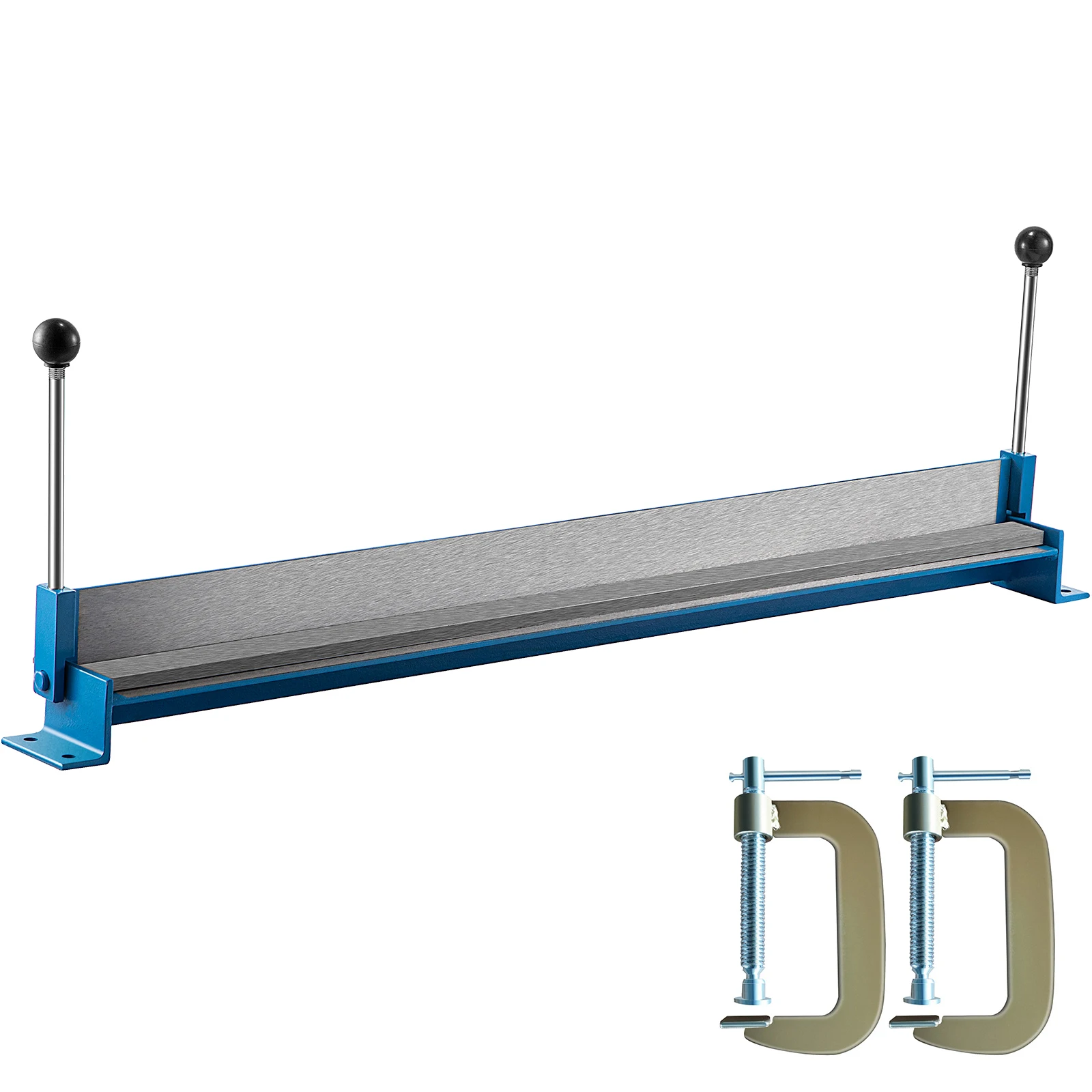 Freno de chapa de metal, dobladora de metal portátil de 36 pulgadas y 915 mm de longitud, máquina plegadora rodante de freno doblado de metal con 2 abrazaderas en forma de C