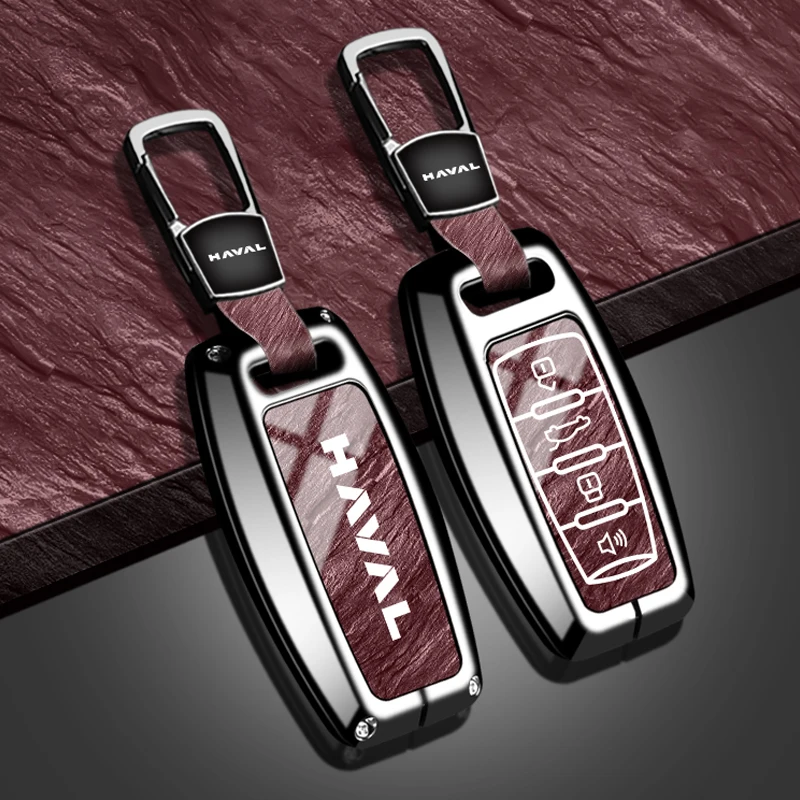 For Haval Hover H1 H4 H6 H7 H9 F5 F7 H2S GMW New Fashion Car Key Case Cover Coupe Alloy Stone Pattern TPU Keychain Accessories
