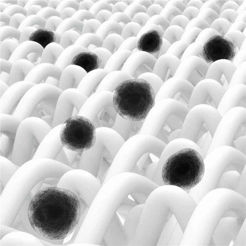 ABUD-18Pcs filtros de aire acondicionado cubierta de salida de viento autoadhesiva cortable aire acondicionado purificador red de algodón 40X35cm