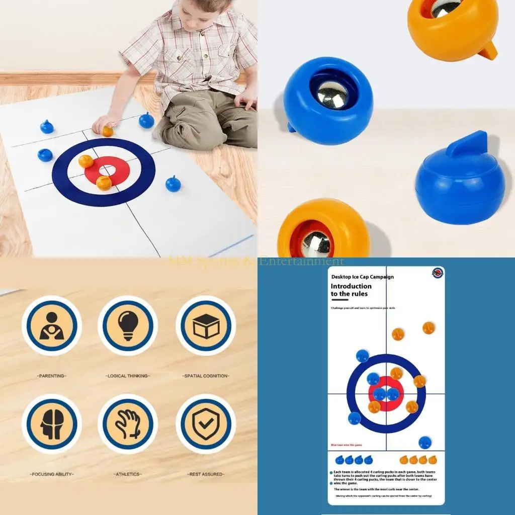 

31be Team Board Games Portable Curling Ball Game Смешная крытая взрослая спортивная игра взрослых взрослых
