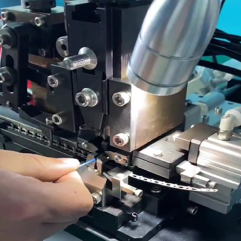 Semiautomatic peeling Stripping and pressing terminal integrated machine High speed mute terminal machine