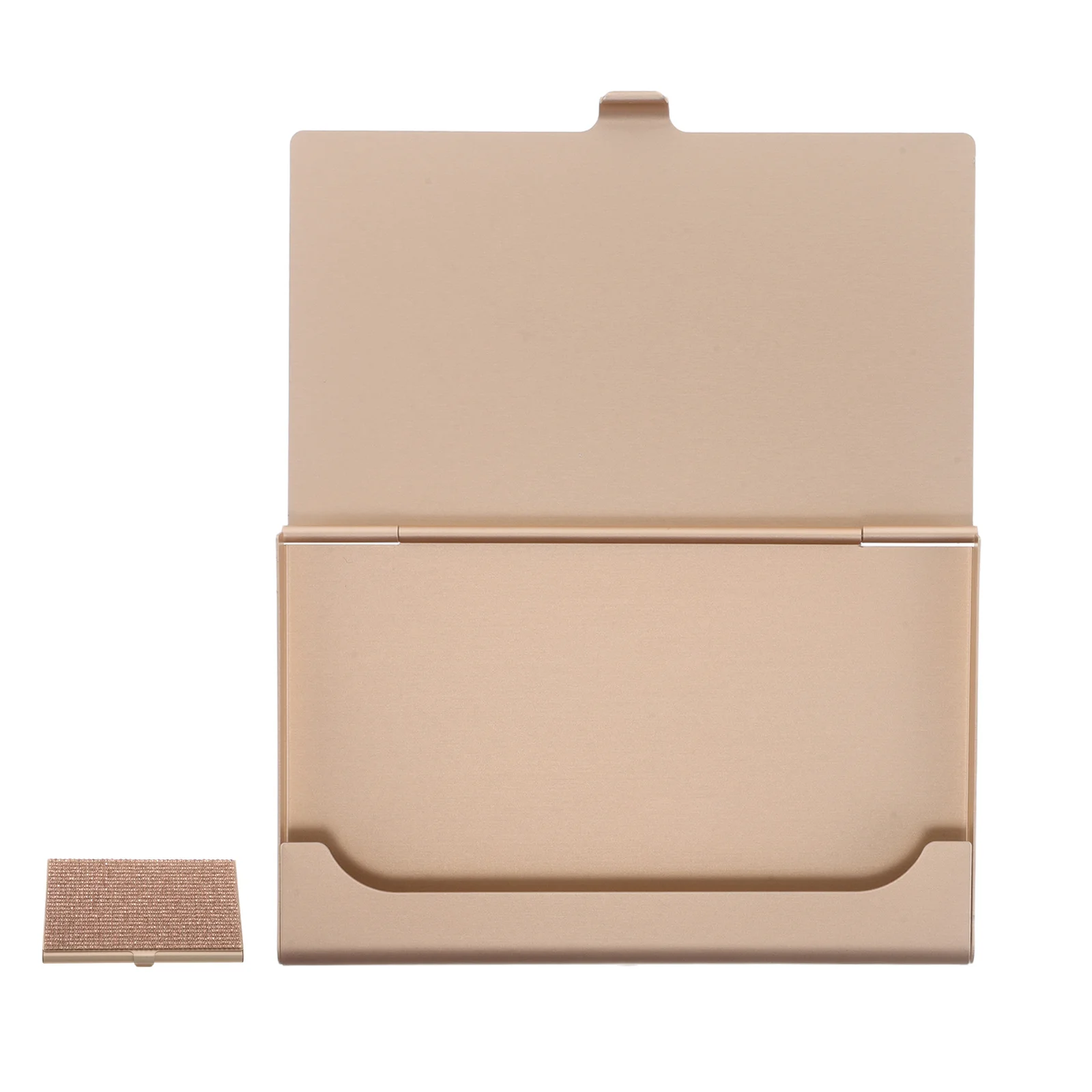 

Elegant Metal Business Card Holder Case Rhinestone Bling Design Aluminum Pocket Organizer for Women Office Professionals