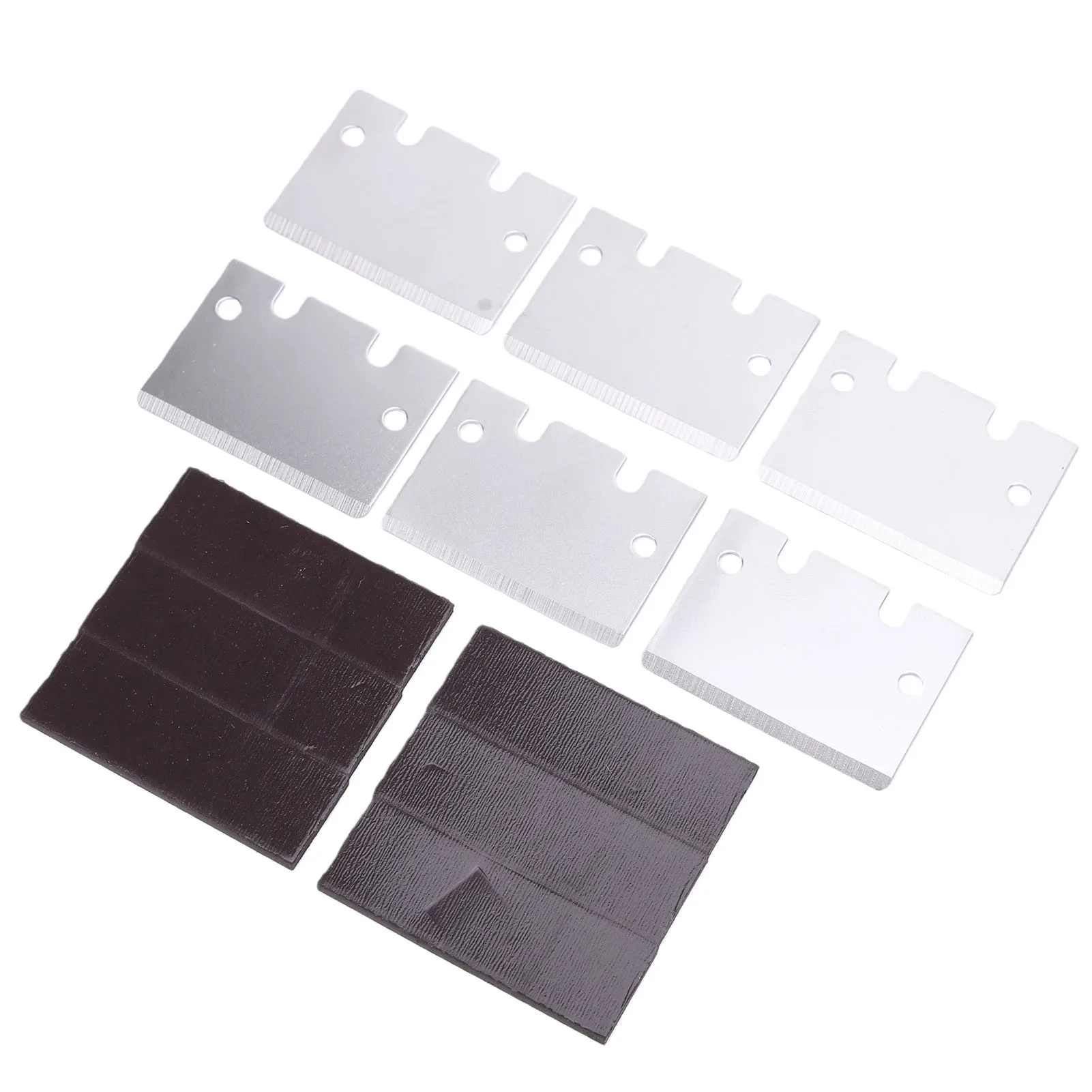 6Pcs/set 3D Printer Scraper Blade SK5 Steel Build Plate Scraper Blade 3D Printer Hot Bed Shovel with Screw and Magnetic Sticker